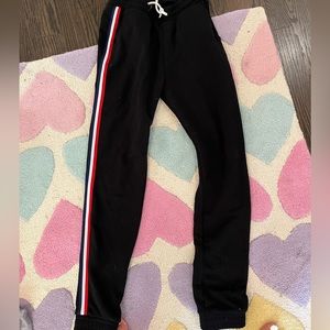 Lazy Pants Black with stripe size small